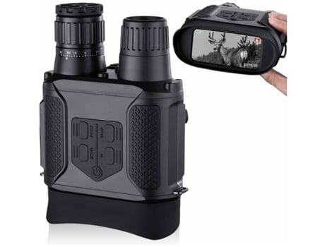 Binoculares de visión nocturna de 400 m/1300 pies para oscuridad total Gafas de visión nocturna de 7 x 31 mm con función de grabadora de vídeo - Ve...