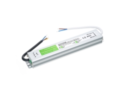 Fuente de alimentación LED impermeable IP67 2026, transformador de 90 V-250 V CA a 24 V CC de 50 W para tiras LED, letreros y luminarias de exterior.