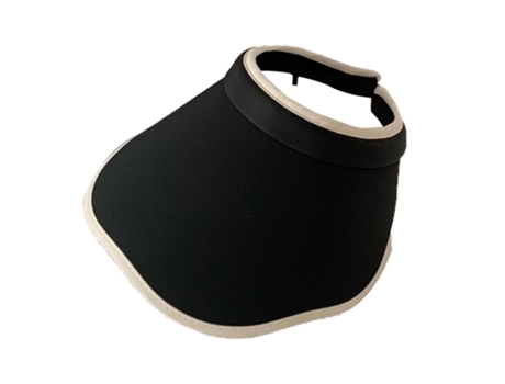 Visera De Sombrero En Blanco - Sombrero En Blanco Con Borde De Pétalo - Negro Visera De Sombrero En Blanco - Sombrero En Blanco Con Borde De Pétalo...