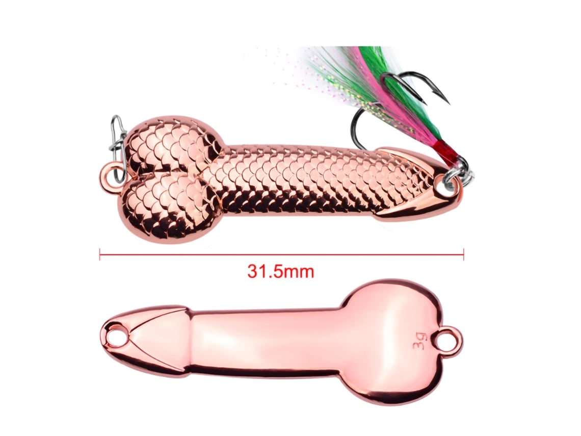 Danu26-señuelo De Pesca De Cuchara Con Lentejuelas Y Pluma Gancho Metal 3g 31.5mm Oro Rosa Para Agua Dulce Y Salada