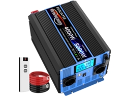 Inversor de potencia, 4000 W de potencia continua, 8000 W de salida máxima, 12 V, 230 V, 8000 W UE