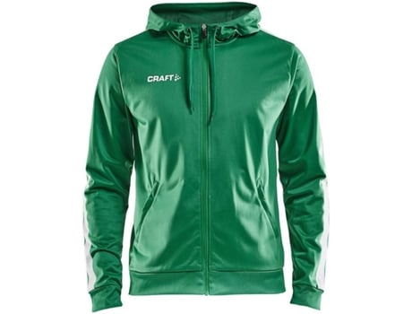 Abrigo para Hombre CRAFT Pro Control Verde para Fútbol (XS)
