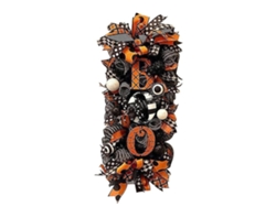 Adornos de Halloween para puertas, ideales para decorar puertas de entrada, guirnaldas integradas, artificiales, ergonómicas, para uso diario. STELASPLEN