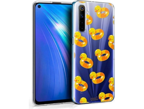 Funda para Realme 6 COOL Clear Patos Azul
