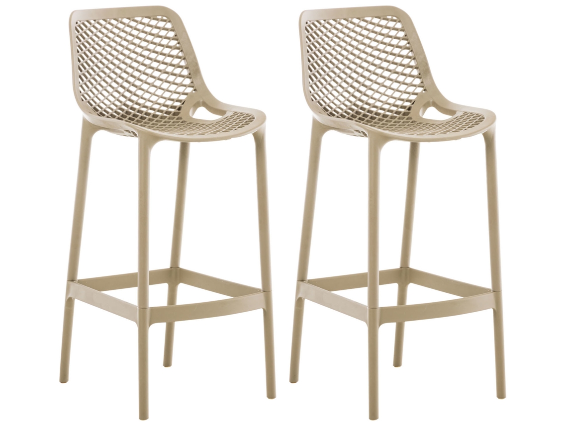 Juego de 2 taburetes de bar de exterior Air lama CLP