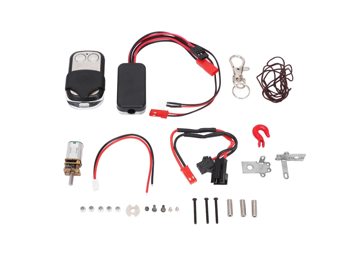Cabrestante Metálico Portátil P06 Con Control Remoto Para Vehículos Rc Crawler De Control Remoto Lp0007