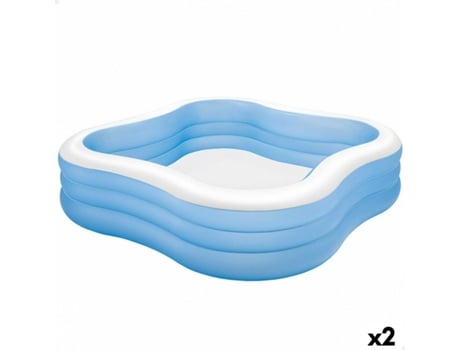 Piscina Hinchable Intex Azul 229 x 56 x 229 cm 1250 L (2 Unidades)