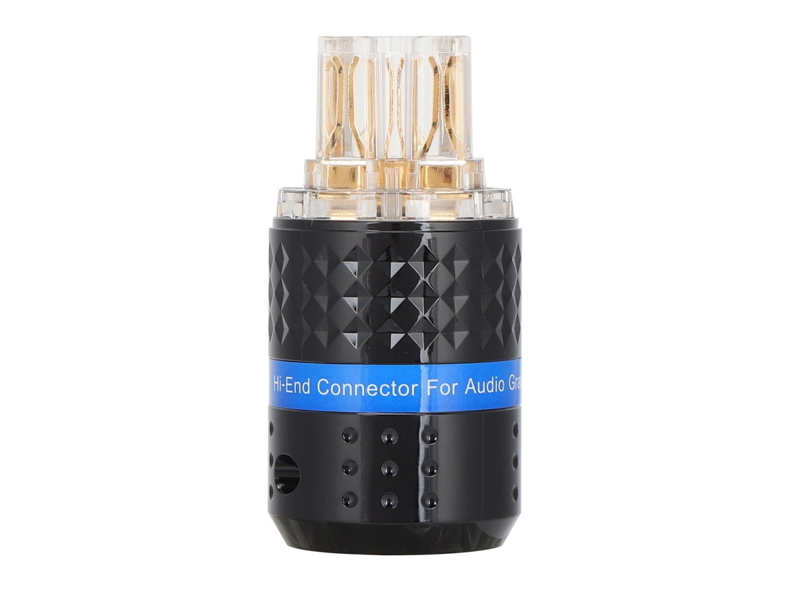 Conector De Alimentación De Audio Hembra De Cobre Puro Chapado En Oro De 24 Quilates, 100-250 V F103g
