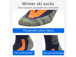 Meias De Ski De Inverno (aquecimento E Respirabilidade)
