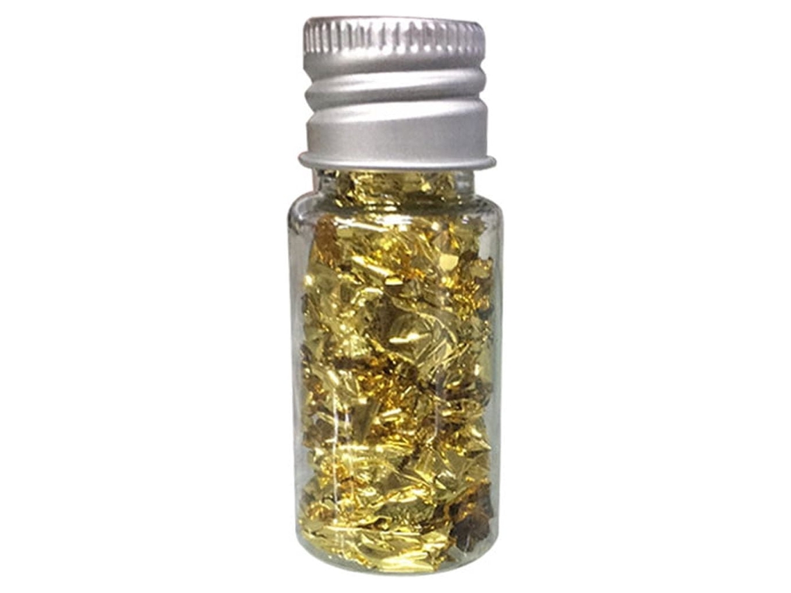 10 Ml De Película Dourada, Usada Para Decorar Bolos E Chocolates.