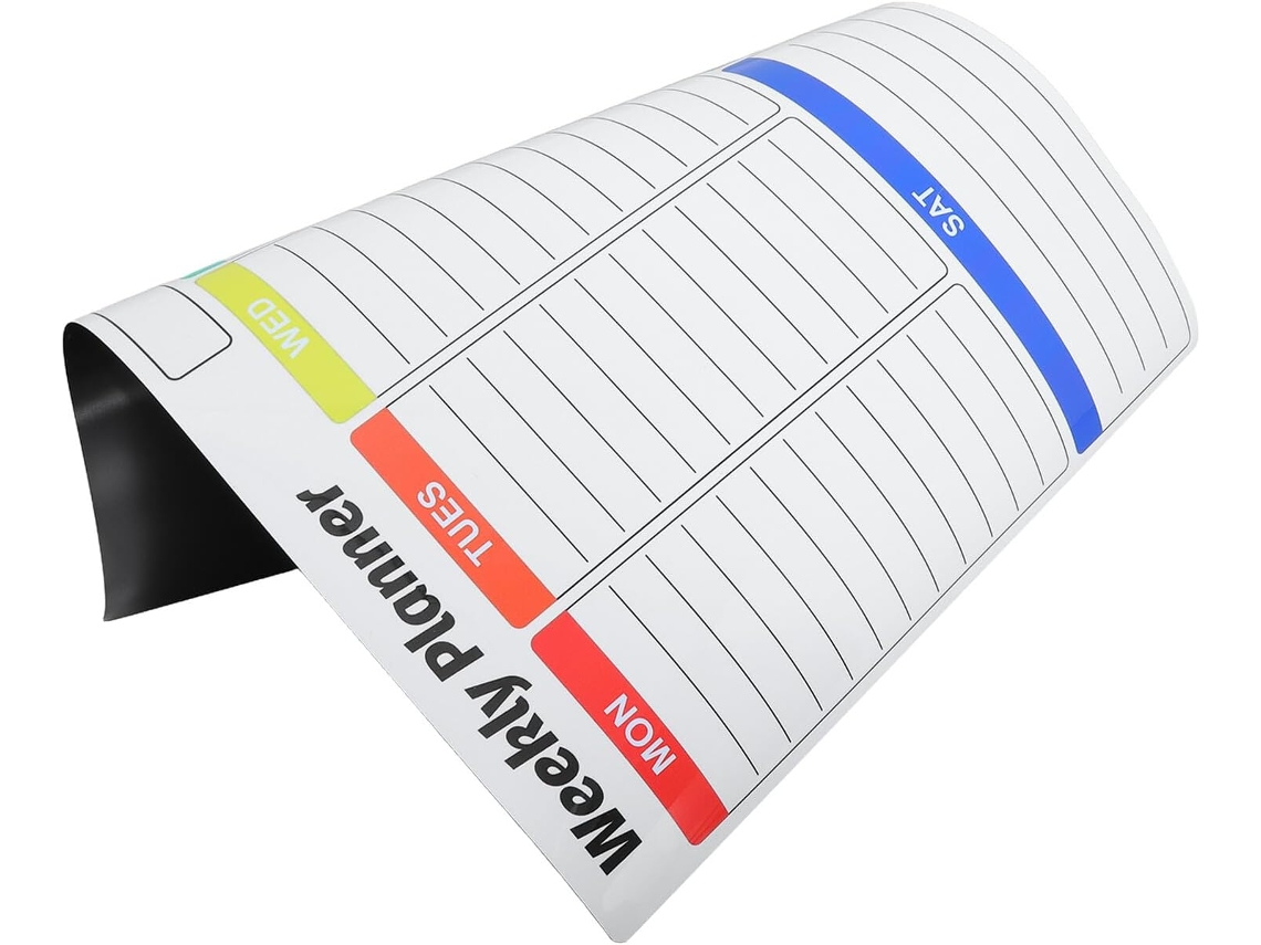 Calendario Autoadhesivo De Pvc Borrable En Seco De 305 X 405 Cm, Planificador Semanal Removible Para Pared