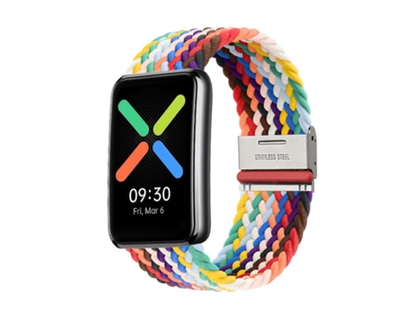 Correa Pulsera Trenzada Flexible para Oppo Watch Free Multicolor