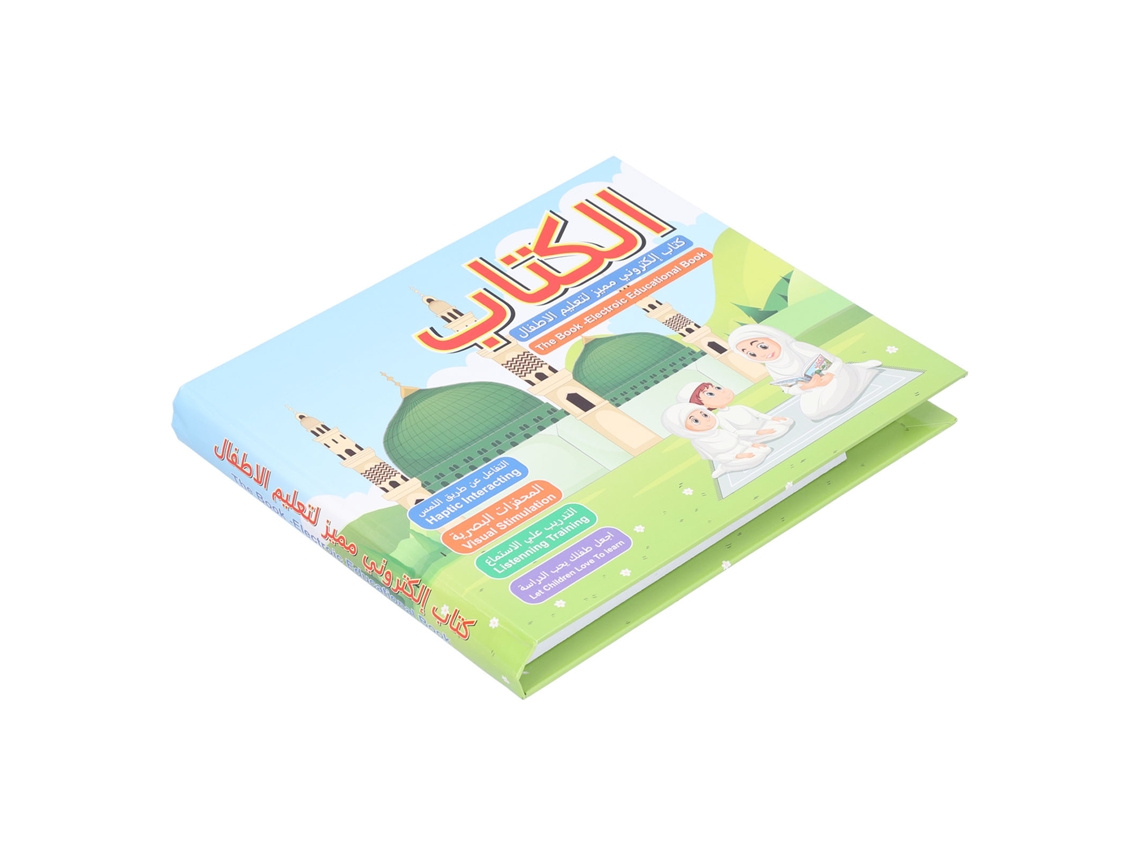 Walshlxq-libro De Lectura Con Voz Para Niños Libro Educativo De Idiomas Árabe E Inglés Juguete De Aprendizaje