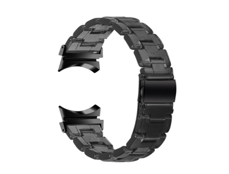 Correa de acero inoxidable con hebilla para Samsung Galaxy Watch 5 40mm/44mm/Watch 5 Pro 45mm - negro transparente
