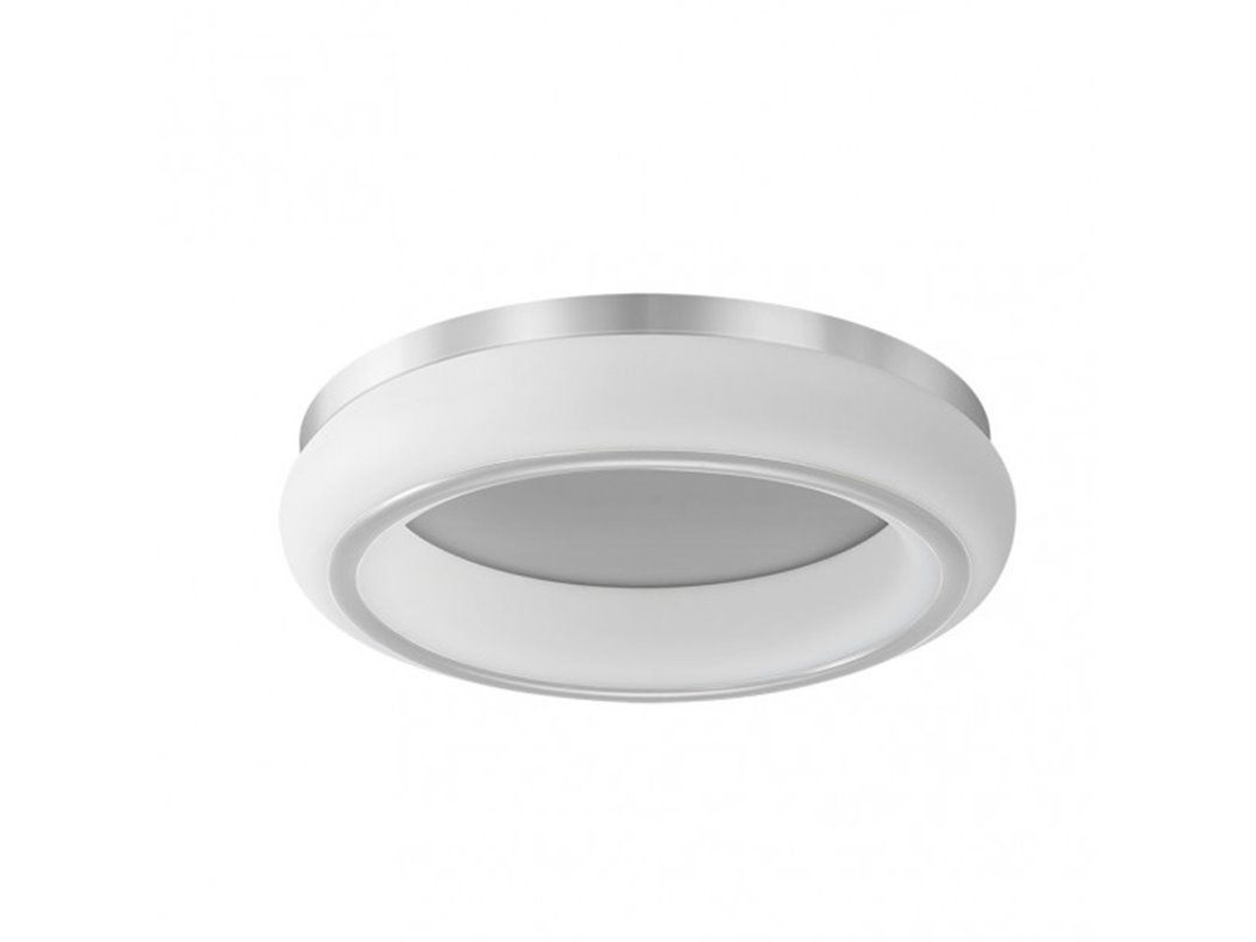 Plafón Paris 1L 48W 3000-4000-6500K Blanco/Plata FAB FABRILAMP