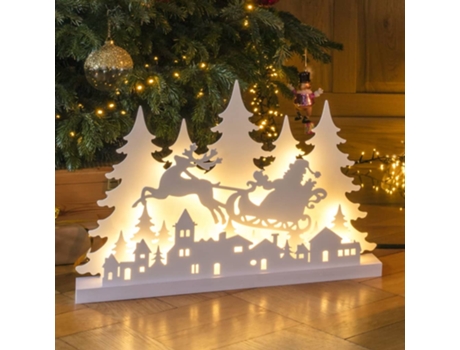 MAISON EXCLUSIVE - Silueta de madera LED con un reno