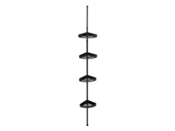 Repisa de Ducha Telescópica Rectangular Blackalu Negra 5 FIVE SIMPLY SMART