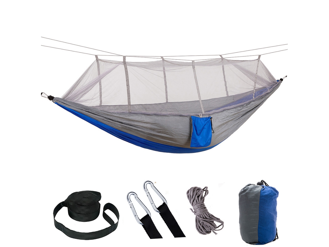 Hamaca De Descanso Chrui Con Mosquitera, 260 X 140 Cm (gris)