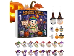 Calendario De Adviento De Halloween De 24 Días, Temática De Fantasmas, Cuenta Atrás Para Navidad - Decoración Para El Árbol