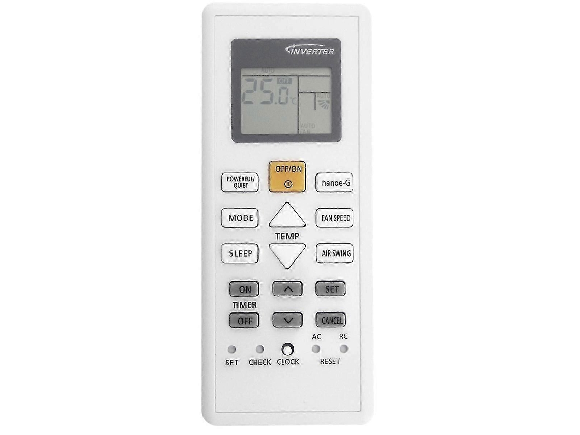 Reemplace el control remoto de CA A75c10600 con el control remoto de CA Panasonic A75c10600vayotoy