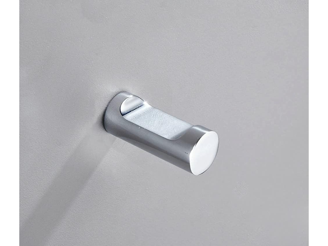 Gancho Individual Para Toallas De Acero Inoxidable En Cromo Pulido, Para Montaje En Pared.