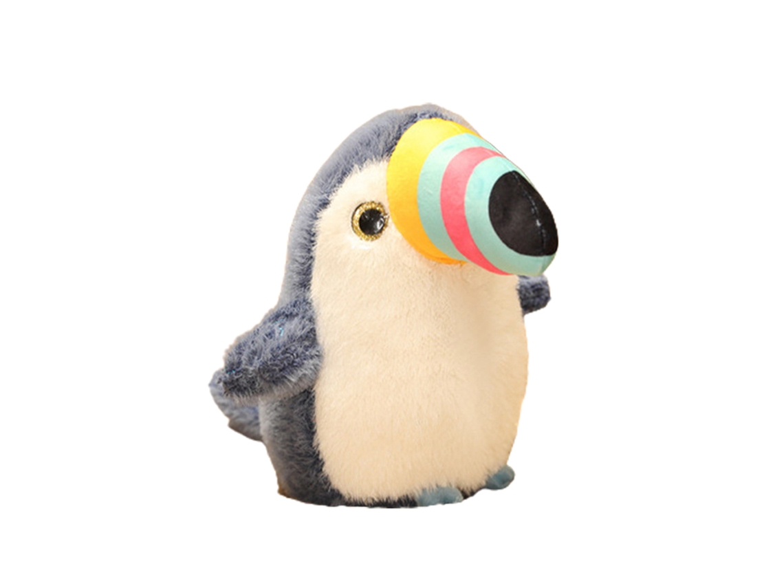 Ats-juguete De Peluche De Pájaro Bonito Animal De Peluche Suave Muñeco Fluffy Almohada Decorativa Para Sofá Dormitorio