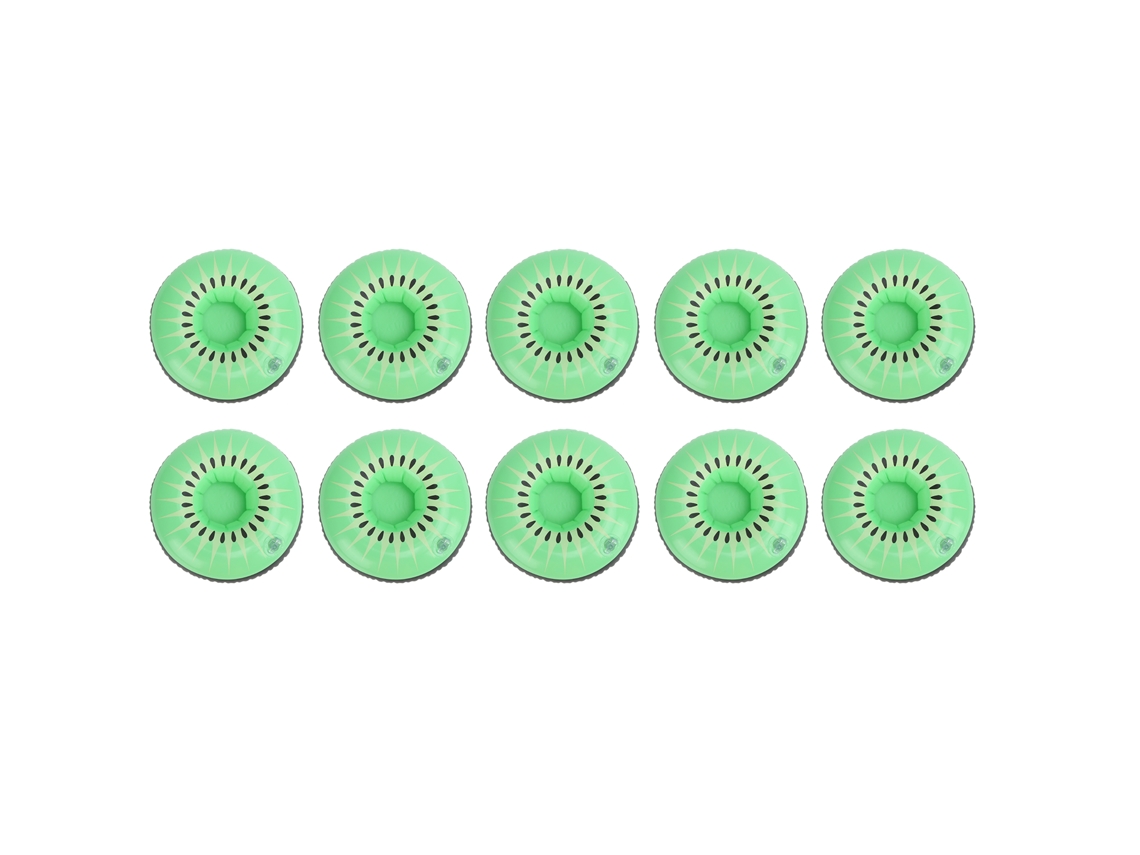 10 Portavasos Inflables Con Forma De Kiwi, Reutilizables Para La Decoración De Fiestas En La Piscina.