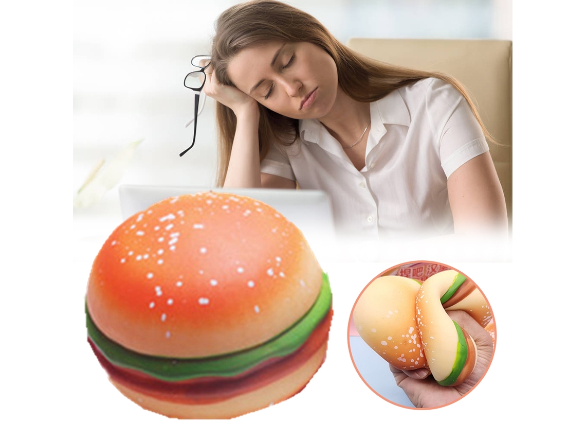 Ats-juguete De Descompresión Unzip Slow Rising Simulación Hamburguesa Para Aliviar El Estrés Regalo Para Colegas Y Amigos