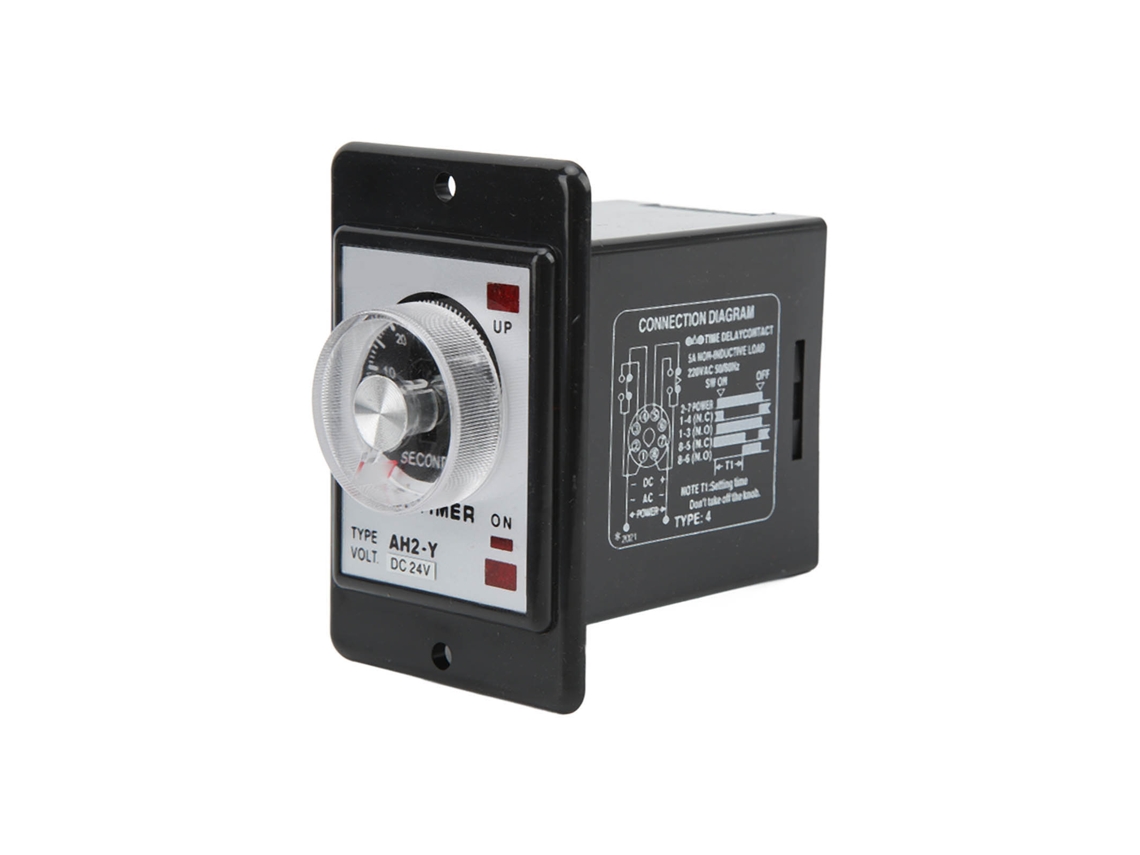 Relé De Tiempo Ah2‑y 60s Control Knob 24vdc Temporizador Pequeño Controlador De Tiempo