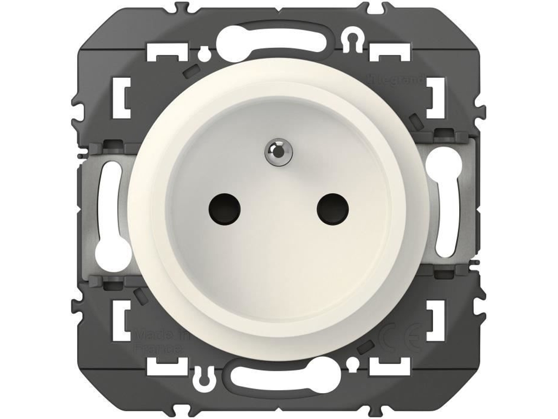 Soquete Legrand Dooxie Renovación 2pe Blanco Profundidad De Empotrar 30mm