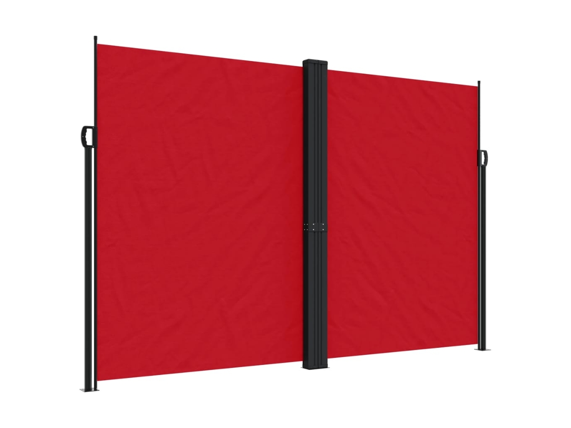 Toldo lateral retráctil rojo VIDAXL (220x600 cm)