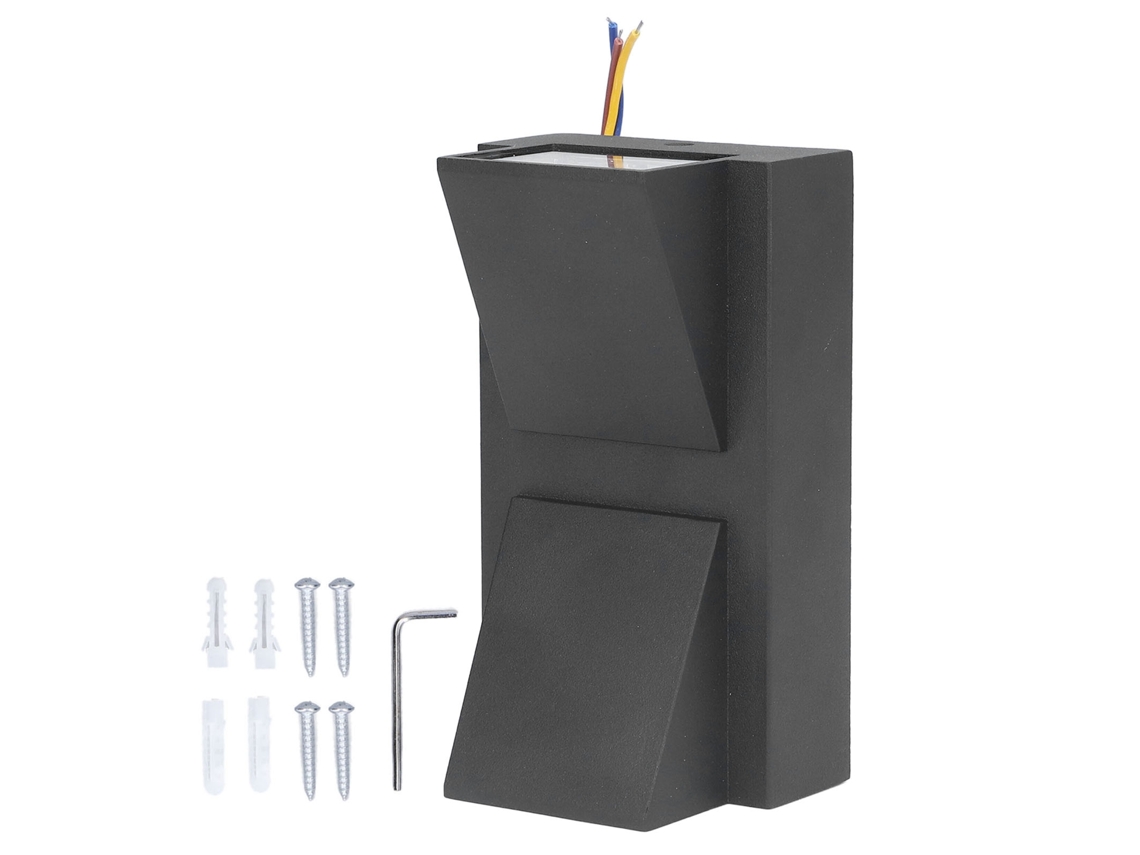 2026-luz De Pared Exterior Led Impermeable 12w Ac85‑265v Doble Cabeza Luz De Jardín Arriba Y Abajo