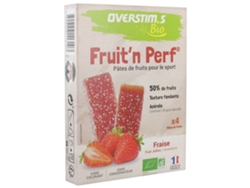 Fruit'N Perf Pasta de Frutas Bio 4 Barritas Sabor : Fresa OVERSTIMS