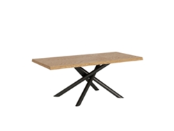 Mesa Extensible 90x200/250 cm Vindral Roble Pelado Patas Antracita Itamoby