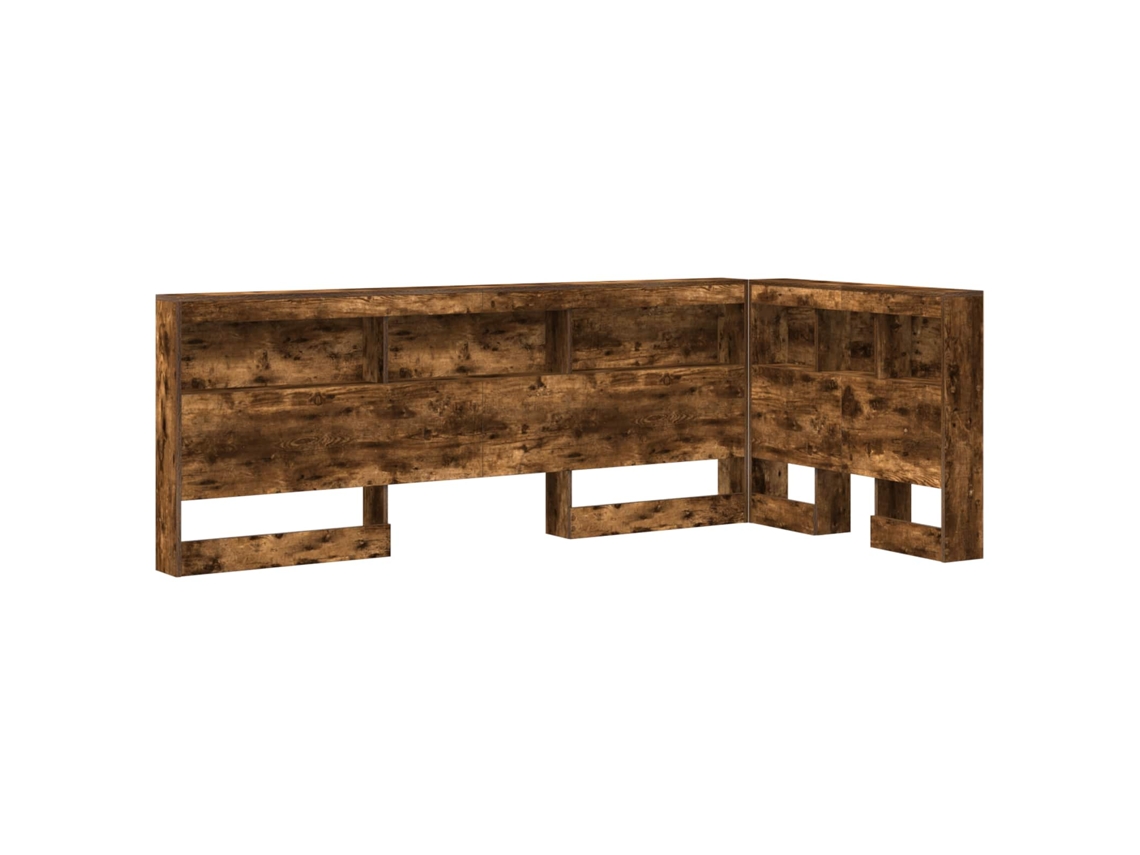 Maison Exclusive - Cabecera De Almacenamiento Con Estante Roble Ahumado 90 Cm