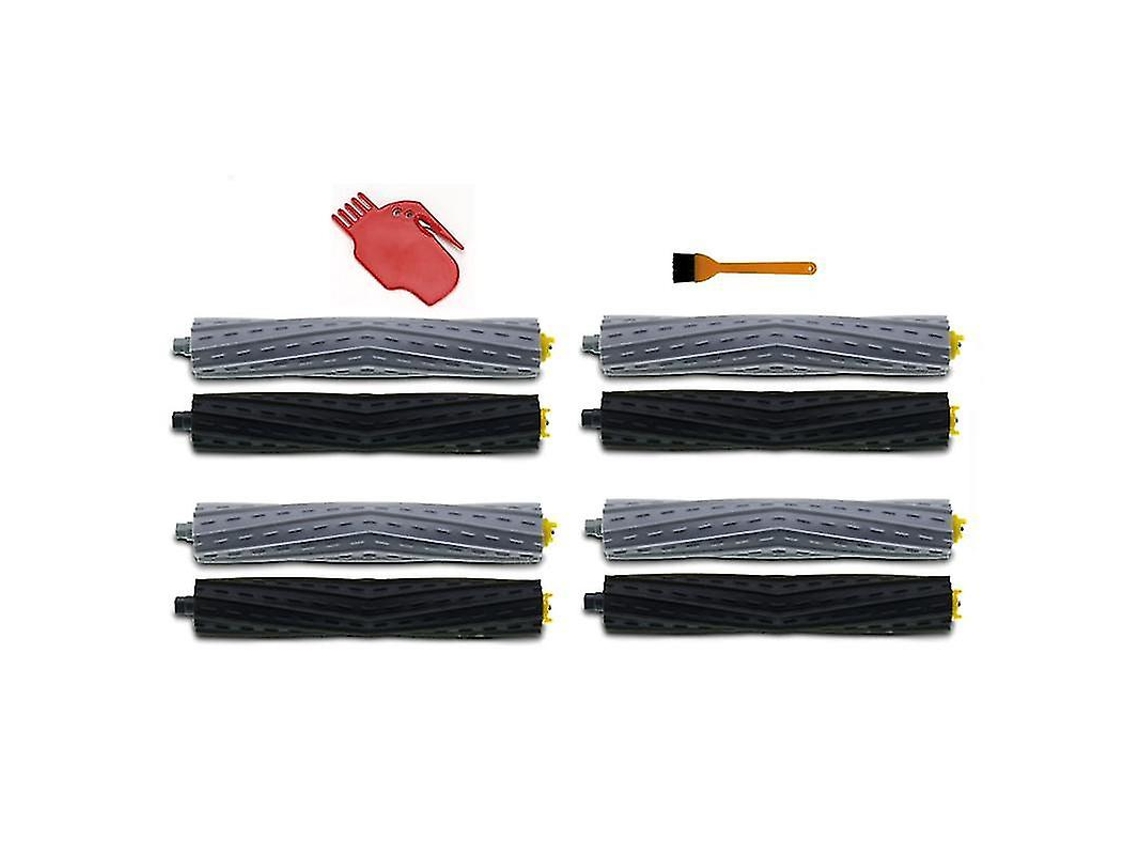 4 pares de cepillos giratorios compatibles con Irobot Roomba serie 8, 9, 800, 860, 865, 866 y 870