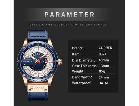 Relojes para Hombre, Reloj con Correa de Cuero para Hombre, Relojes de Pulsera con Calendario de Cuarzo Resistentes al Agua, Gris Concha Rosa LUUCOZK