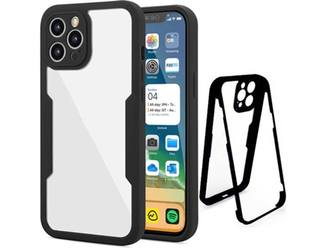 Carcasa iphone X PHONECARE Slide Window Anti Choque Frosted Negro