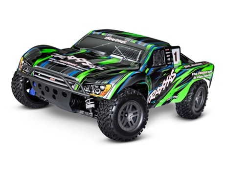 SLASH 4X4 BL-2S BRUSHLESS GREEN TRAXXAS (8 años)
