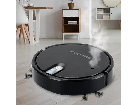 Robot aspirador 5 en 1, aspirador inalámbrico con luces Led de ambiente, aspirador silencioso, trapeador, humidificador, limpieza al vacío