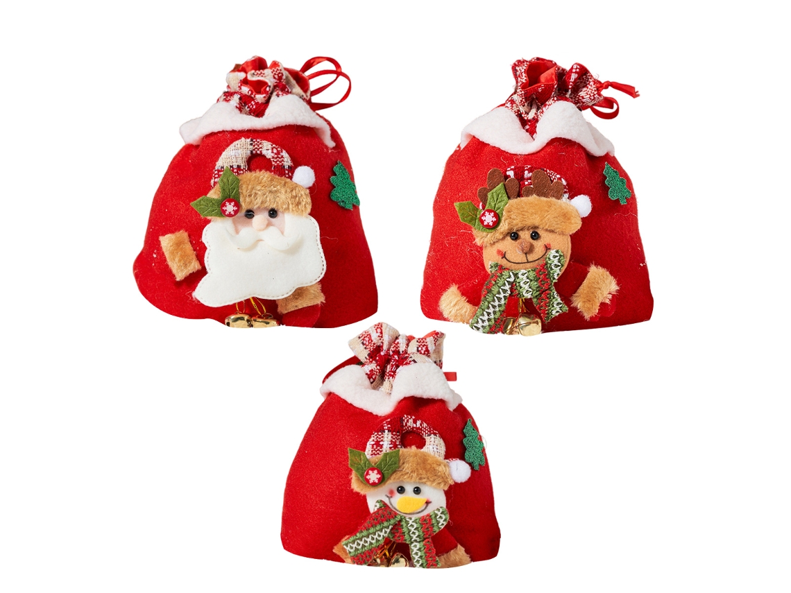 Bolsas de Regalo de Navidad 3 Piezas para Decoración JEIIBRZUI