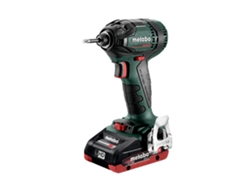 METABO SSD 18 LTX 200 BL Atornilladores de impacto de batería/18V 2x LiHD; Cargador ASC 55; METABOX 145