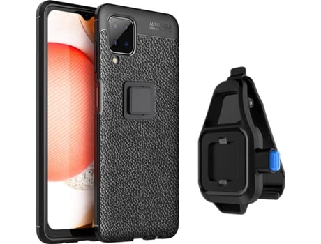 Funda Samsung M12 Rugged Leather con Soporte de Cintura Negro