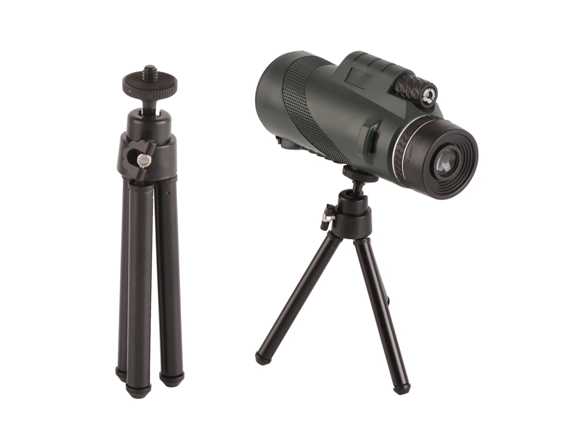 Telescopio monocular HD de alta potencia para observación de aves y cámara móvil.