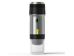 Mini cafetera eléctrica inalámbrica 3 en 1 para coche, hogar y viajes, color plateado Cuich