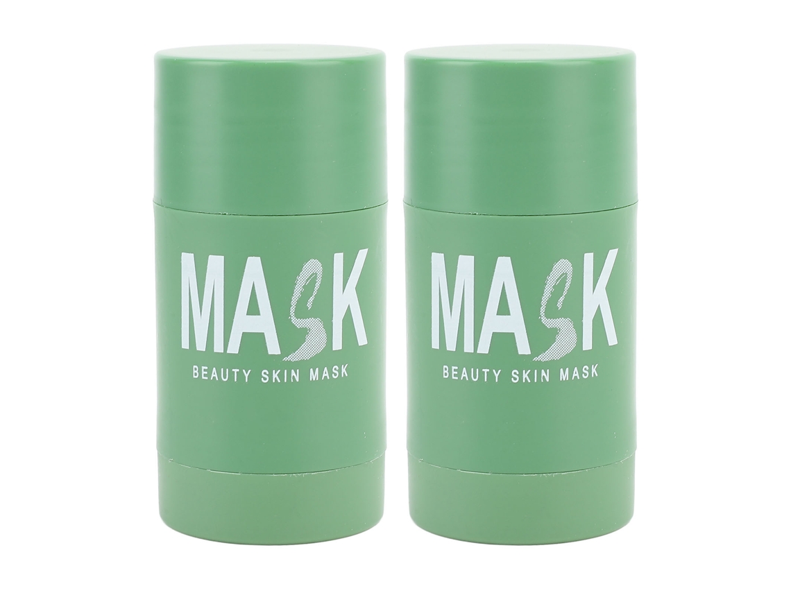 2 Pcs Palito De Máscara De Argila De Chá Verde 40g Para Limpeza Facial Profunda