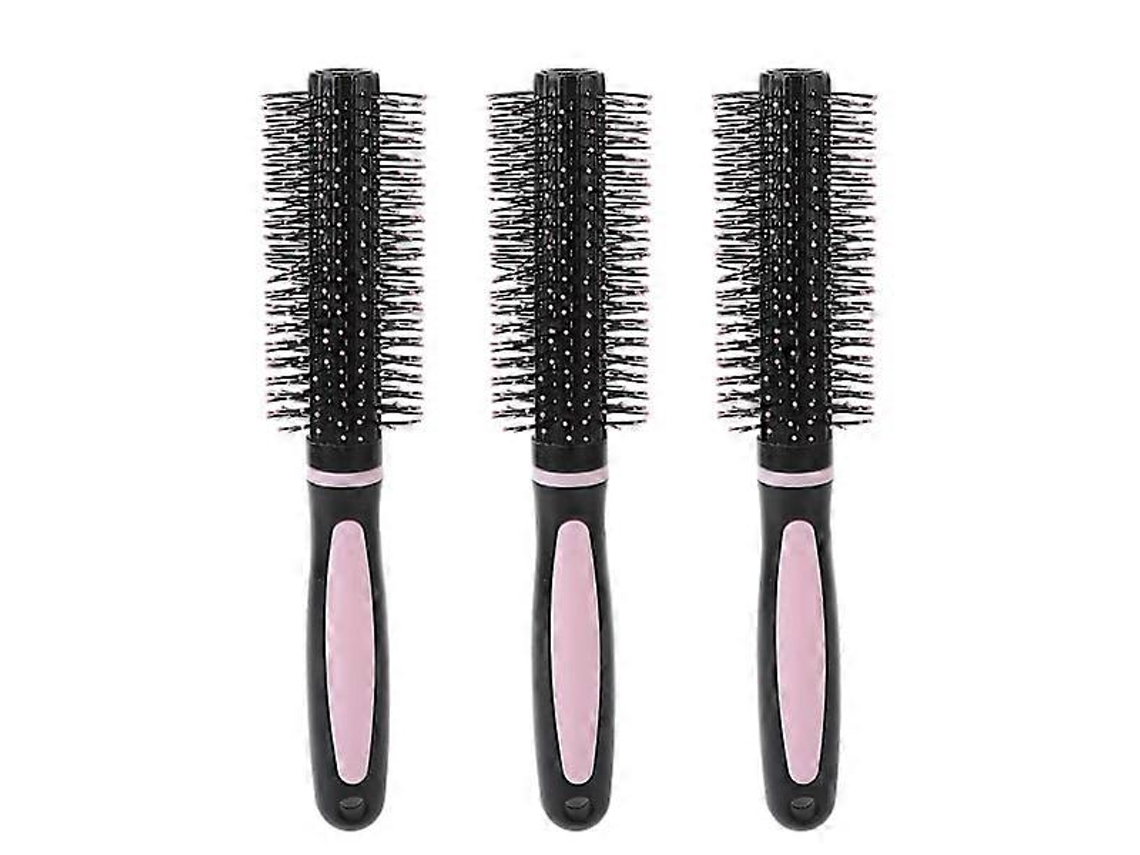 Juego de 3 cepillos redondos antideslizantes para peinar y secar el cabello en casa. Rosewell