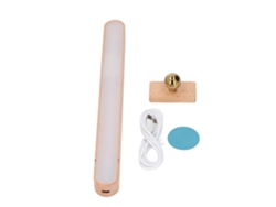 2026-luz De Vanidad Giratoria 360 Grados Con Toque Madera, Dimmable, Recargable Usb, Magnética Para Espejo, Cuadro Y Armario