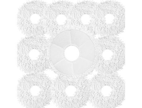 Pacote com 10 peças de reposição panos de esfregão para ecovacs