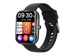 Reloj inteligente Yunzii con llamadas Bluetooth, pantalla de 1,96 pulgadas, monitorización de frecuencia cardíaca y presión arterial, y varios modos deportivos.